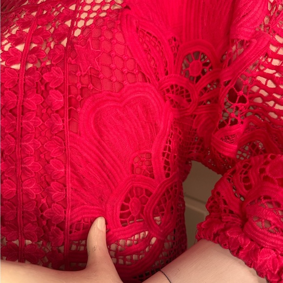 Pink Lace Women's Top - Picture 11 of 13